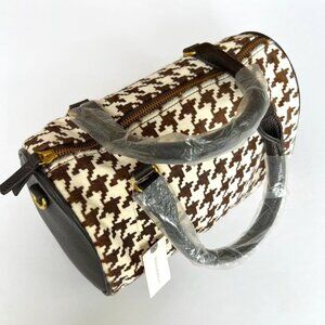 Anthropologie Houndstooth Bag NWT